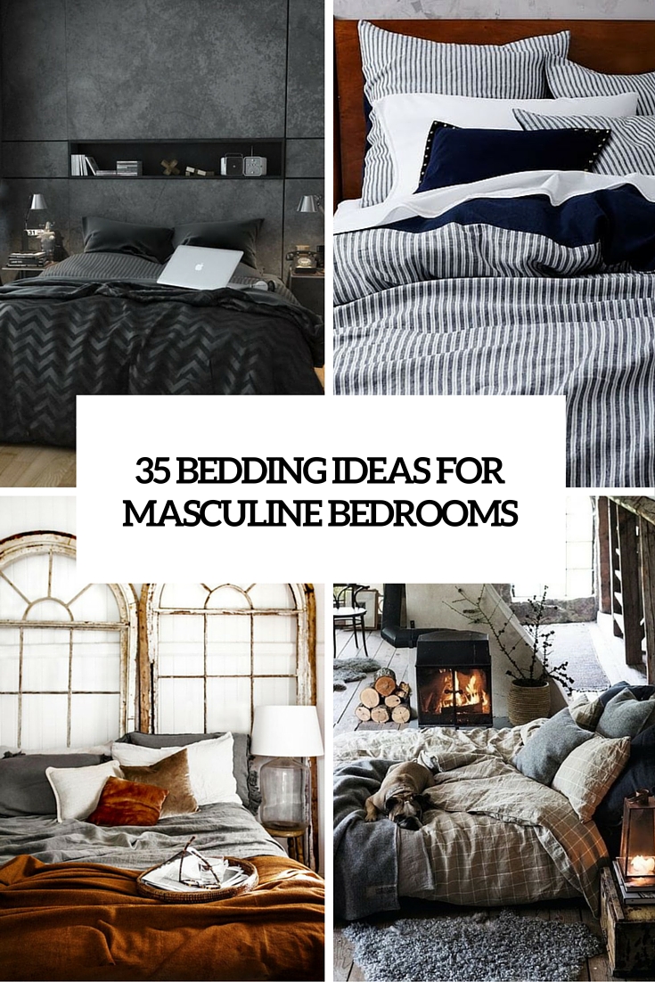 35 bedding ideas for masculine bedrooms cover