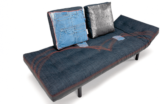 An Unusual Sofa That Wears Jeans