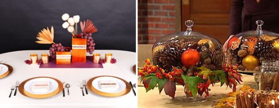 Sometimes all you need for a beautiful holiday table are pops of orange, yellow, red, green and gold.