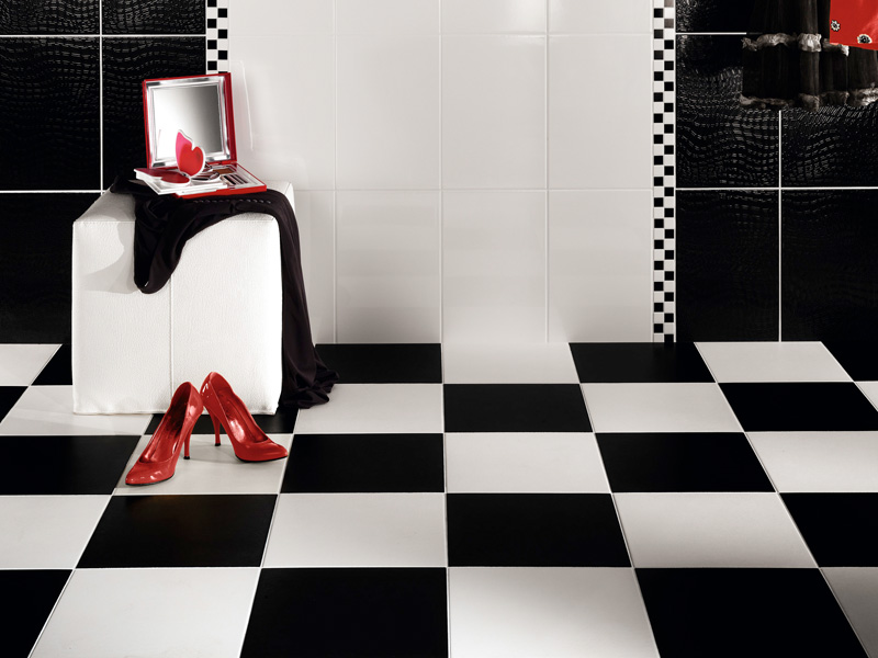 Beautiful Wall Tiles For Black And White Bathroom York By NovaBell