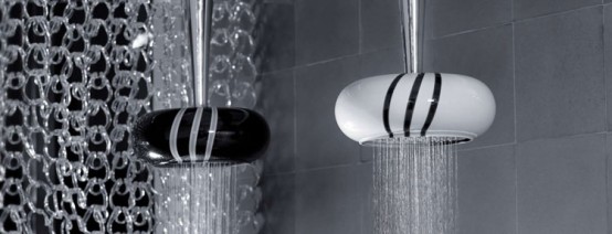 Black and White Bathroom Taps and Shower Heads – Soffi by Bongio