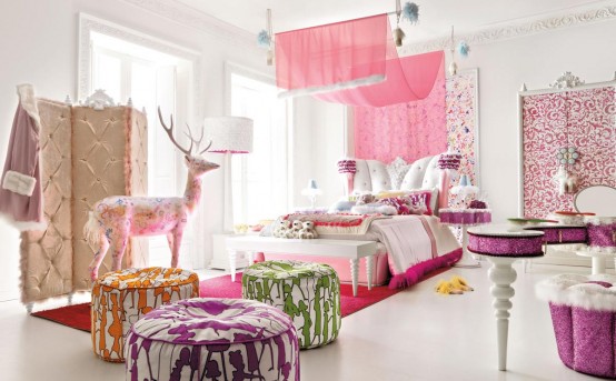 Charming and Opulent Pink Girls Room – Altamoda Girl