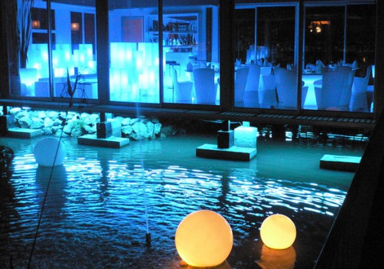 Charming Garden And Swimming Pool Lights By Slide