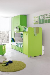 Contemporary Green Kids Bedroom By Stemik Living