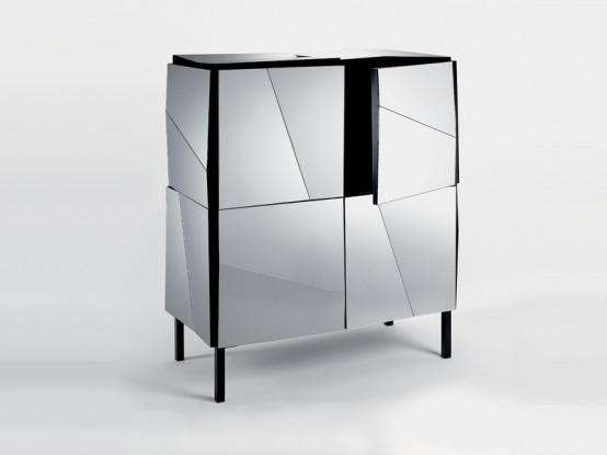 Contemporary Sideboards With Mirror Finish – Psiche by Tonelli