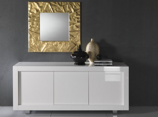 Contemporary White Sideboards With Luxury Finishes By Rifleshi