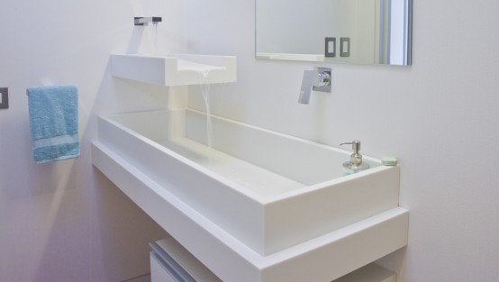 Cool and Unusual Two-Layer Bath Sink by Mal Corboy