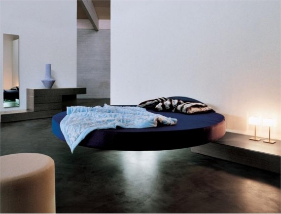 Cool Round Floating Bed – Fluttua C by Lago