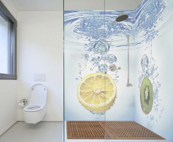 Mosaic Bathroom Tiles with Cool Images by Glassdecor