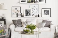 IKEA Ektorp sofa in white in a modern living room