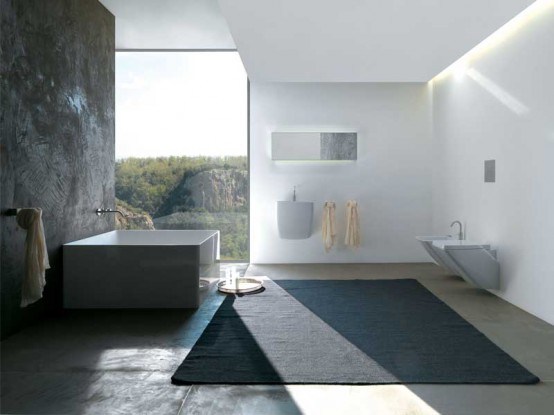 Minimalist Square Bathtub For Modern Bathroom by Colacril