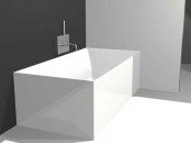 Minimalist Square Bathtub By Colacril