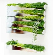 Modern Green Wall Decoration Grass Mirror By H2o Architects