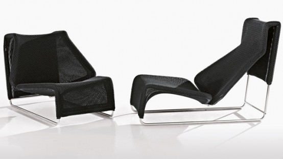 Modern and Comfortable Chaise Lounge From Outdoor Collection by B&B Italia