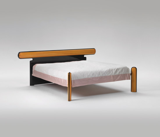 Modern Bed With Stylish Wooden Finish Bicolore By Azucena