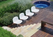 Modern White Outdoor Tables And Chairs Loto & Ninfea From Nardi