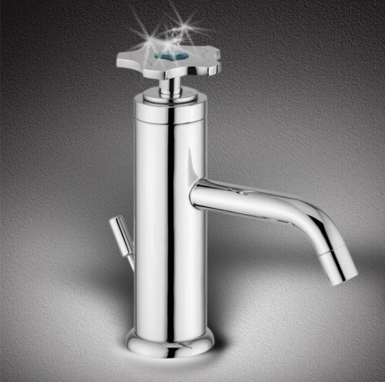 New Bathroom Faucets With Swarovsky Crysyal Crystal By Giuliini G. 