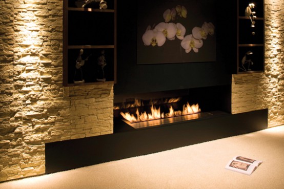 New Modern Fireplace Design – Fire Line from Planika