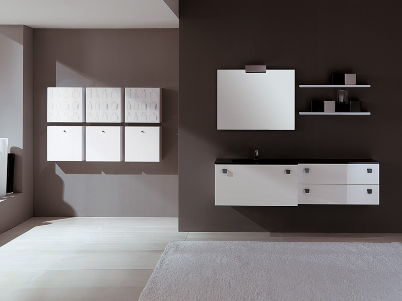 New Black And White Bathroom Furniture Modo By EuroLegno