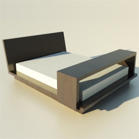 Practical Wooden Bed Piva By Tisettanta