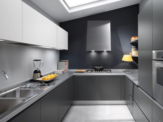 Stylish Grey Kitchen Inspiration by Ernestomeda
