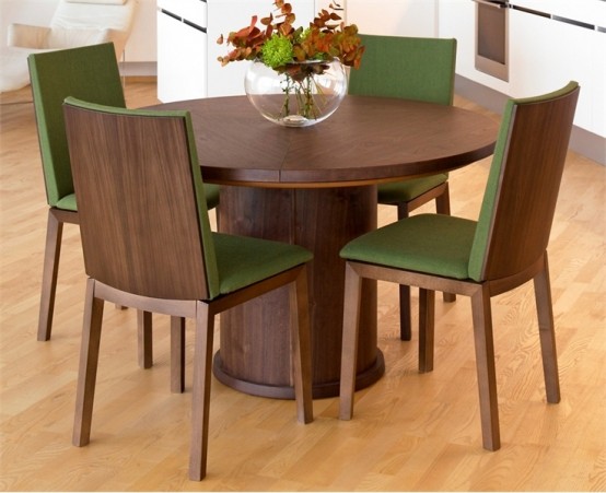 Trendy Expandable Round Dining Table By Skovby