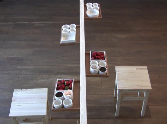 Very Creative Dining Table For Small Room A Very Slim Table By Nilly Landao