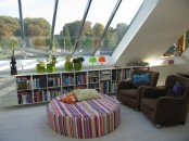 A Sunroom With Low Pitched Ceilings