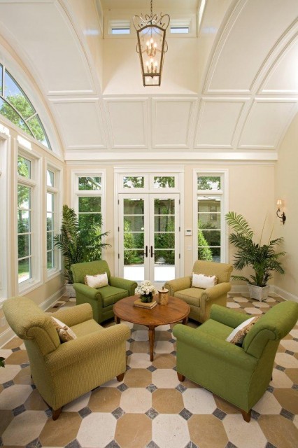 Decorating a sunroom isn't that much different than decorating any other room in the house.