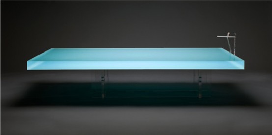 Coffee Table That Reminds a Real Swimming Pool by Freshwest