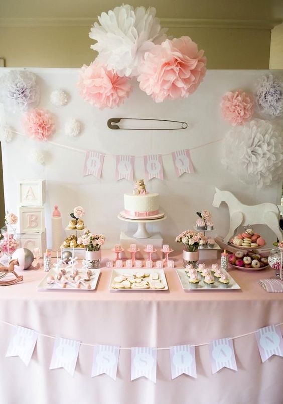 Adorable girl baby shower decor ideas youll like  38