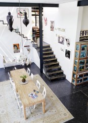 Airy Eclectic Loft With A Collection Of Art And Furniture