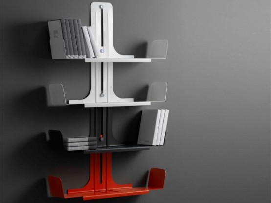 Modular Aluminum Bookshelf System – Alibook by Domodinamica