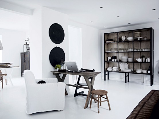 All White Interior Design of the Homewares Designer Home
