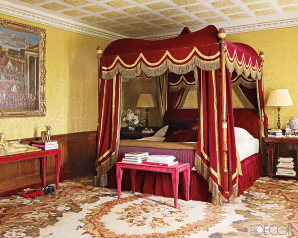An Amazing Bedroom With A  Florentine Style Bed