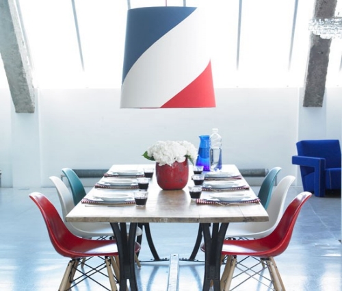 American Style Colorful Dining Room