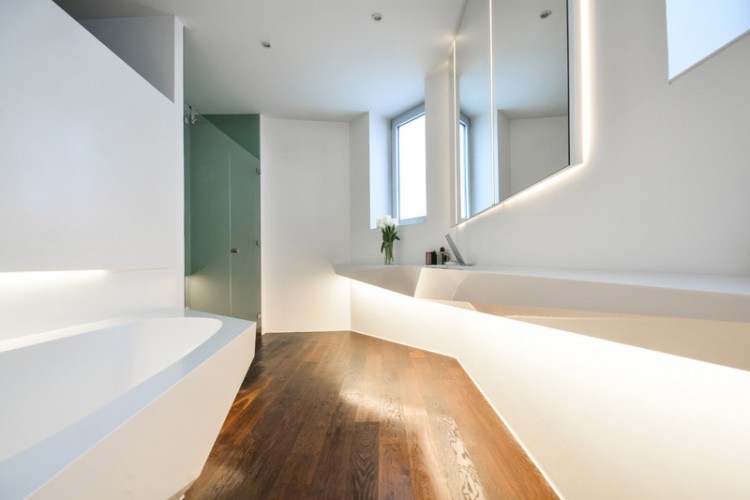 Awesome Angular Bathroom Design Inspired By The Shape Of Ice