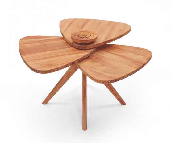 Art Of The Detail: Modern Petal Table With Unique Design