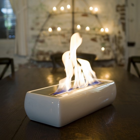 Modern Portable Fireplaces and Fire Lamps