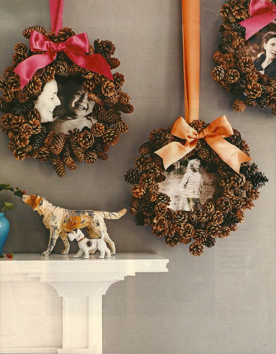 Whp said wreaths are only for a front door? Hang a bunch of them on a wall with silk ribbon pieces in different length.