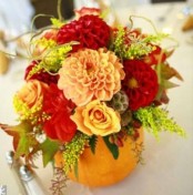 Awesome Pumpkin Centerpieces For Fall And Halloween Table