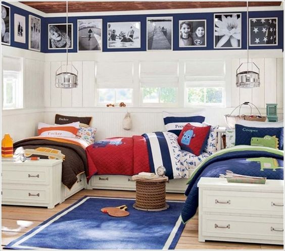 Awesome shared boys room designs to try  11