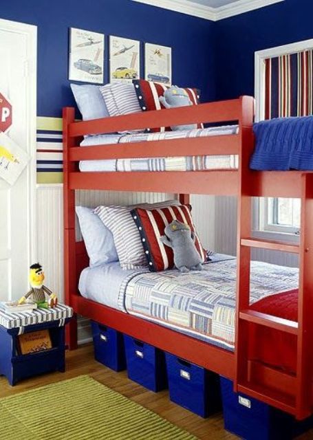 Awesome shared boys room designs to try  12