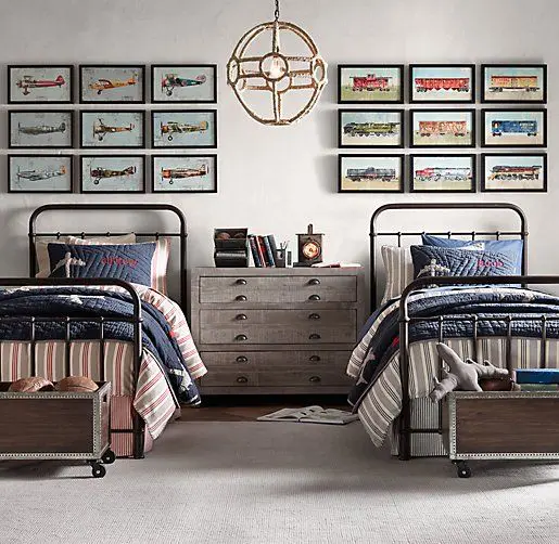 Awesome shared boys room designs to try  23