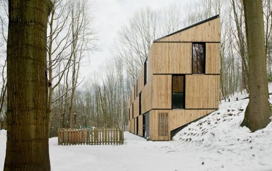 Bamboo-Clad House With Energy-Efficient Solutions