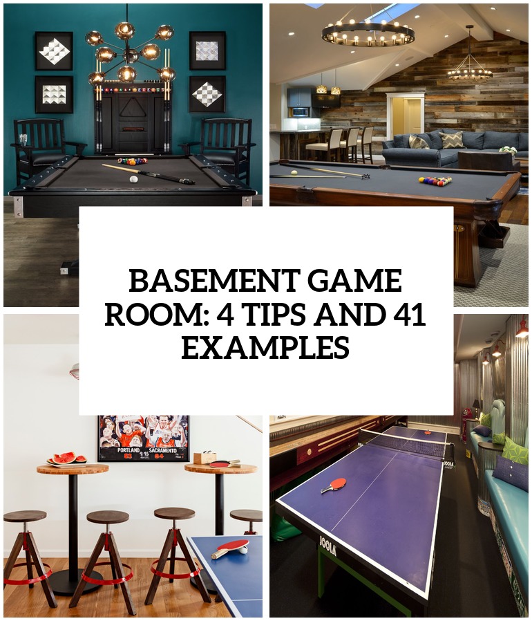 Creating A Basement Game Room: 4 Tips And 41 Examples