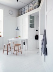 Beautiful White Home With Smart Sorage Solutions