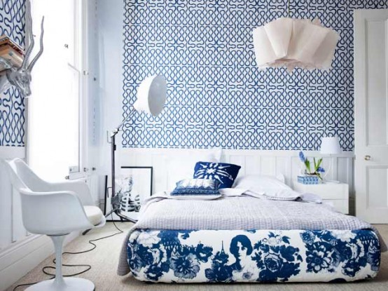 Bedroom With Bold Geometric Design