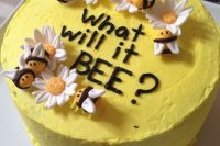 bee cake for a gender neutral baby shower