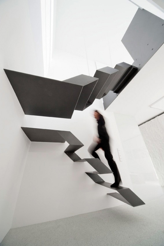 10 The Most Cool Floating Staircase Designs